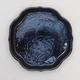 Bonsai Wasserschale H 06 - 13,5 x 13,5 x 1,5 cm, schwarz glänzend - 1/2