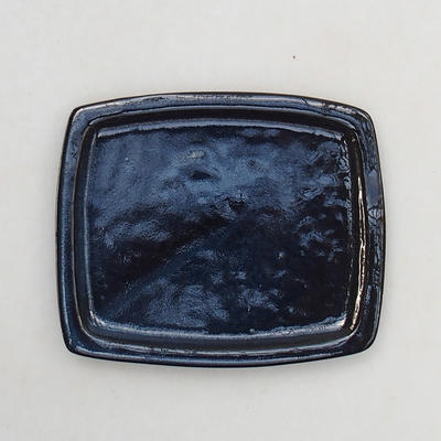 Bonsai Tablett H11 - 11 x 9,5 x 1 cm, schwarz glänzend - 1