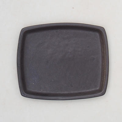 Bonsai Tablett H11 - 11 x 9,5 x 1 cm, schwarz matt - 1