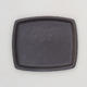 Bonsai Tablett H11 - 11 x 9,5 x 1 cm, schwarz matt - 1/3