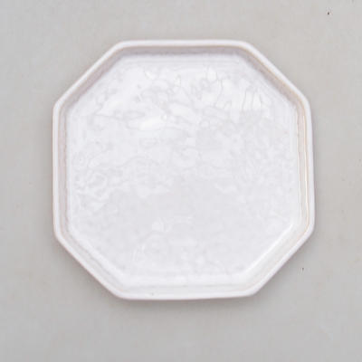 Bonsai Tablett 13 - 11 x 11 x 1,5 cm, Weiß - 1