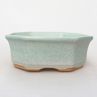 Keramik Bonsai Schüssel H 14 - 17,5 x 17,5 x 6,5 cm, Grün - 1