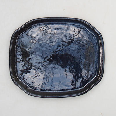 Bonsai-Wassertablett H 31 - 15 x 12,5 x 1 cm, schwarz glänzend - 1