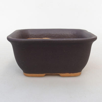 Keramische Bonsai-Schale H 38 - 12 x 10 x 5,5 cm, schwarz matt - 1