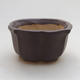 Keramik Bonsai Schüssel H 95 - 7 x 7 x 4,5 cm, schwarz matt - 1/3