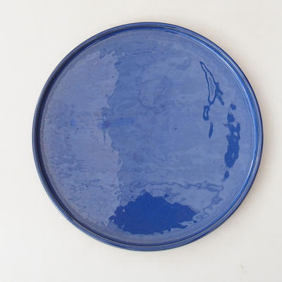 Bonsai-Untertasse H 21 - 21,5 x 21,5 x 1,5 cm, Blau - 1