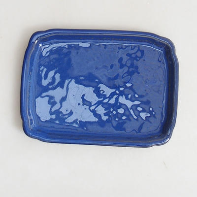 Keramische Bonsai-Untertasse H 50 - 17 x 12,5 x 1,5 cm, Blau