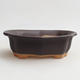 Ceramic bonsai bowl H 51 - 17.5 x 13.5 x 5.5 cm, black matt - 1/3