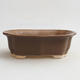 Ceramic bonsai bowl H 51 - 17.5 x 13.5 x 5.5 cm, Brown - 1/3