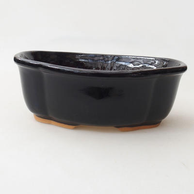 Bonsai-Schale H 75 - 19 x 14 x 7 cm, schwarz glänzend - 1