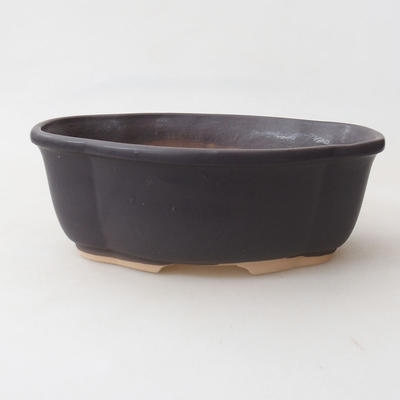 Bonsai-Schale H 75 - 19 x 14 x 7 cm, schwarz matt - 1