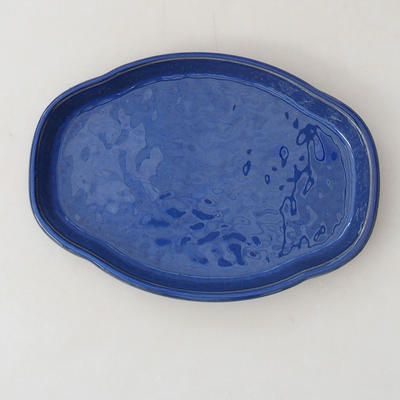 Bonsai-Untertasse H 75 - 19,5 x 13,5 x 1,5 cm, Blau - 1
