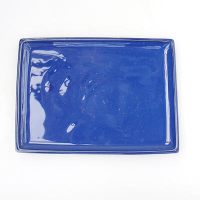 Bonsai-Untertasse - RECHTECKIG - H O-A 20 x 14 x 1,5 cm, Blau - 1
