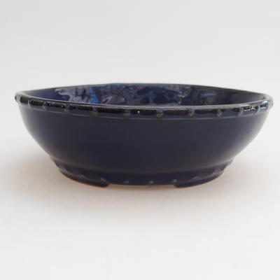 Keramik Bonsai Schüssel 17 x 17 x 4,5 cm, Farbe blau - 1