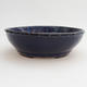 Keramik Bonsai Schüssel 17 x 17 x 4,5 cm, Farbe blau - 1/4