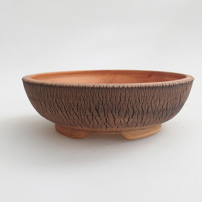 Keramik Bonsaischale 18 x 18 x 5,5 cm, Farbe braun - 1