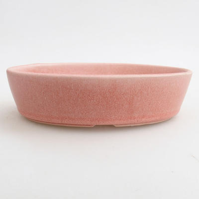 Keramik Bonsai Schüssel 16 x 11 x 4 cm, Farbe rosa - 1