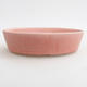 Keramik Bonsai Schüssel 16 x 11 x 4 cm, Farbe rosa - 1/4