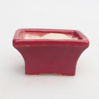 Mini-Bonsaischale 5,5 x 4 x 3 cm, Farbe rot - 1