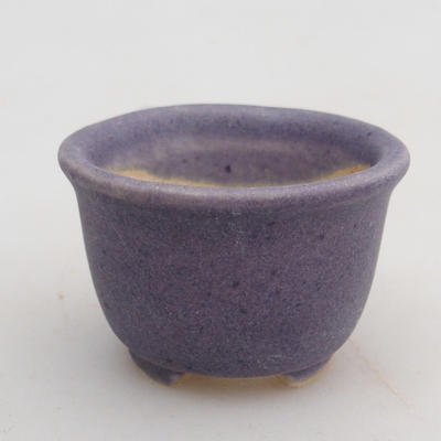 Mini-Bonsaischale 4 x 4 x 2,5 cm, Farbe violett - 1