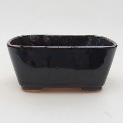 Keramische Bonsai-Schale 13 x 10 x 5,5 cm, Farbe blau - 1