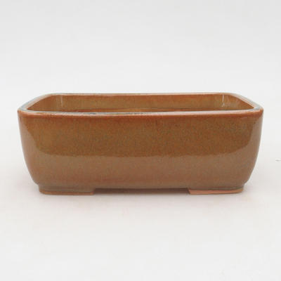 Keramische Bonsai-Schale 16 x 10 x 5,5 cm, Farbe grau-rostig - 1