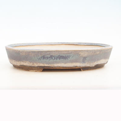 Bonsai-Schale 32,5 x 24,5 x 6,5 cm, graublaue Farbe - 1