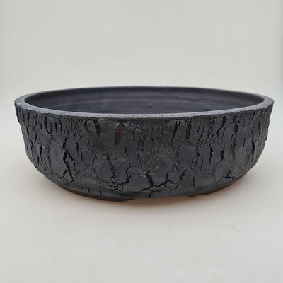 Keramik Bonsai Schüssel 32 x 32 x 10 cm, Farbe rissig - 1