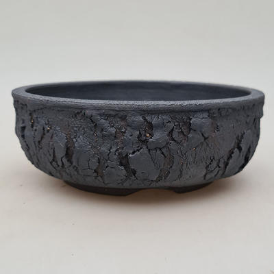 Keramische Bonsai-Schale 18 x 18 x 6,5 cm, rissige Farbe - 1