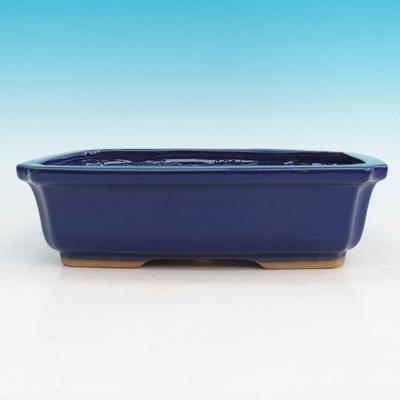 Bonsaischale aus Keramik H 07 - 30 x 21,5 x 8,5 cm, blau - 30 x 21,5 x 8,5 cm - 1