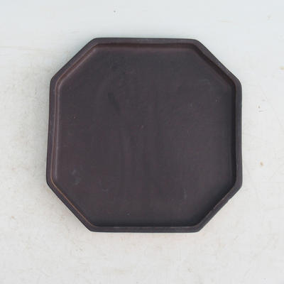 Bonsai Tablett 14 - 17,5 x 17,5 x 1,5 cm, schwarz matt - 17,5 x 17,5 x 1,5 cm - 1
