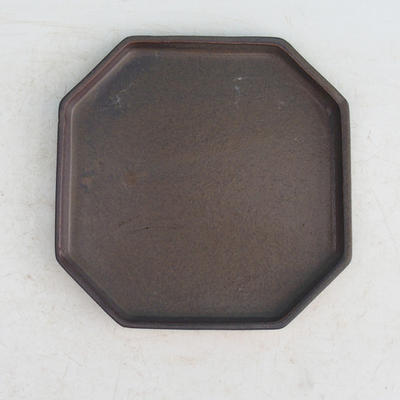 Bonsai Tablett 14 - 17,5 x 17,5 x 1,5 cm, braun - 17,5 x 17,5 x 1,5 cm - 1