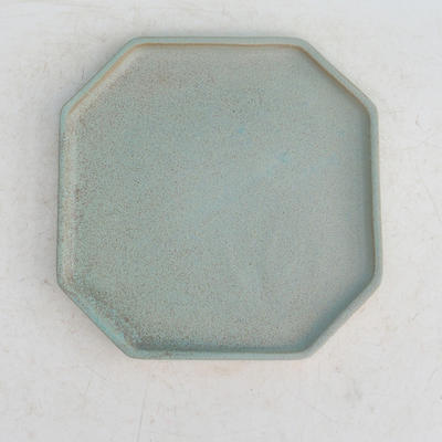 Bonsai Tablett 14 - 17,5 x 17,5 x 1,5 cm, grün - 17,5 x 17,5 x 1,5 cm - 1