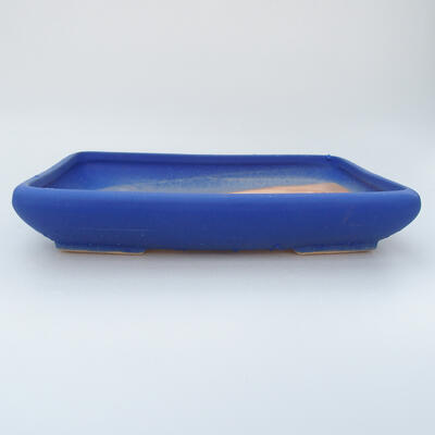 Keramik-Bonsaischale 23,5 x 17 x 4 cm, Farbe Blau - 1