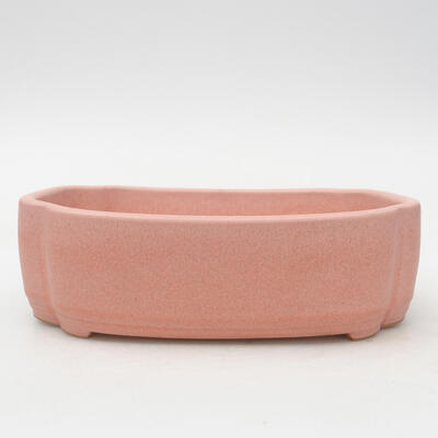 Keramik-Bonsaischale 17,5 x 14 x 5 cm, Farbe rosa - 1