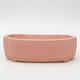 Keramik-Bonsaischale 17,5 x 14 x 5 cm, Farbe rosa - 1/3