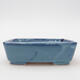 Keramik-Bonsaischale 13 x 10,5 x 4 cm, Farbe Blau - 1/3