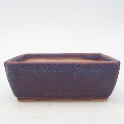 Keramik-Bonsaischale 13 x 9 x 5 cm, Farbe Lila - 1