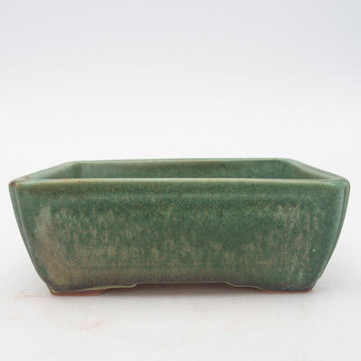 Keramik-Bonsaischale 13 x 9 x 5 cm, Farbe grün - 1