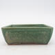 Keramik-Bonsaischale 13 x 9 x 5 cm, Farbe grün - 1/3
