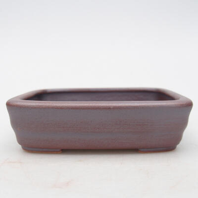 Keramik-Bonsaischale 11 x 8,5 x 3 cm, metallische Farbe - 1