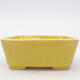 Keramik-Bonsaischale 10,5 x 9 x 4 cm, Farbe gelb - 1/3