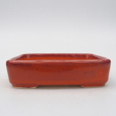 Keramik-Bonsaischale 13 x 10 x 3,5 cm, Farbe rosa - 1