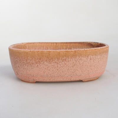Bonsaischale aus Keramik 12 x 8,5 x 4 cm, Farbe pink - 1