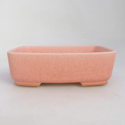 Bonsaischale aus Keramik 15 x 12 x 4,5 cm, Farbe Rosa - 1