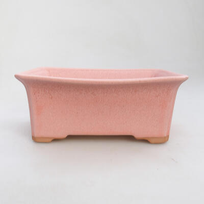 Bonsaischale aus Keramik 17,5 x 14,5 x 7 cm, Farbe Rosa - 1