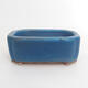 Bonsaischale aus Keramik 10 x 8 x 3,5 cm, Farbe blau - 1/3