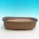 Keramik Bonsai Schüssel H 10 - 37 x 27 x 10 cm, braun - 37 x 27 x 10 cm - 1/3