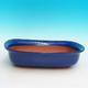 Keramik Bonsai Schüssel H 10 - 37 x 27 x 10 cm, blau - 37 x 27 x 10 cm - 1/3