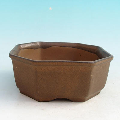 Keramik Bonsai Schüssel H 13 - 11,5 x 11,5 x 4,5 cm, braun - 11,5 x 11,5 x 4,5 cm - 1